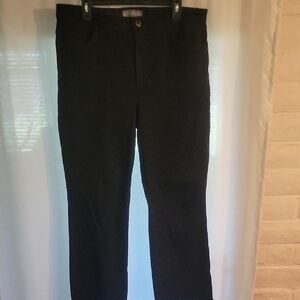 Wit & Wisdom Black Women's Pants with Branded Button